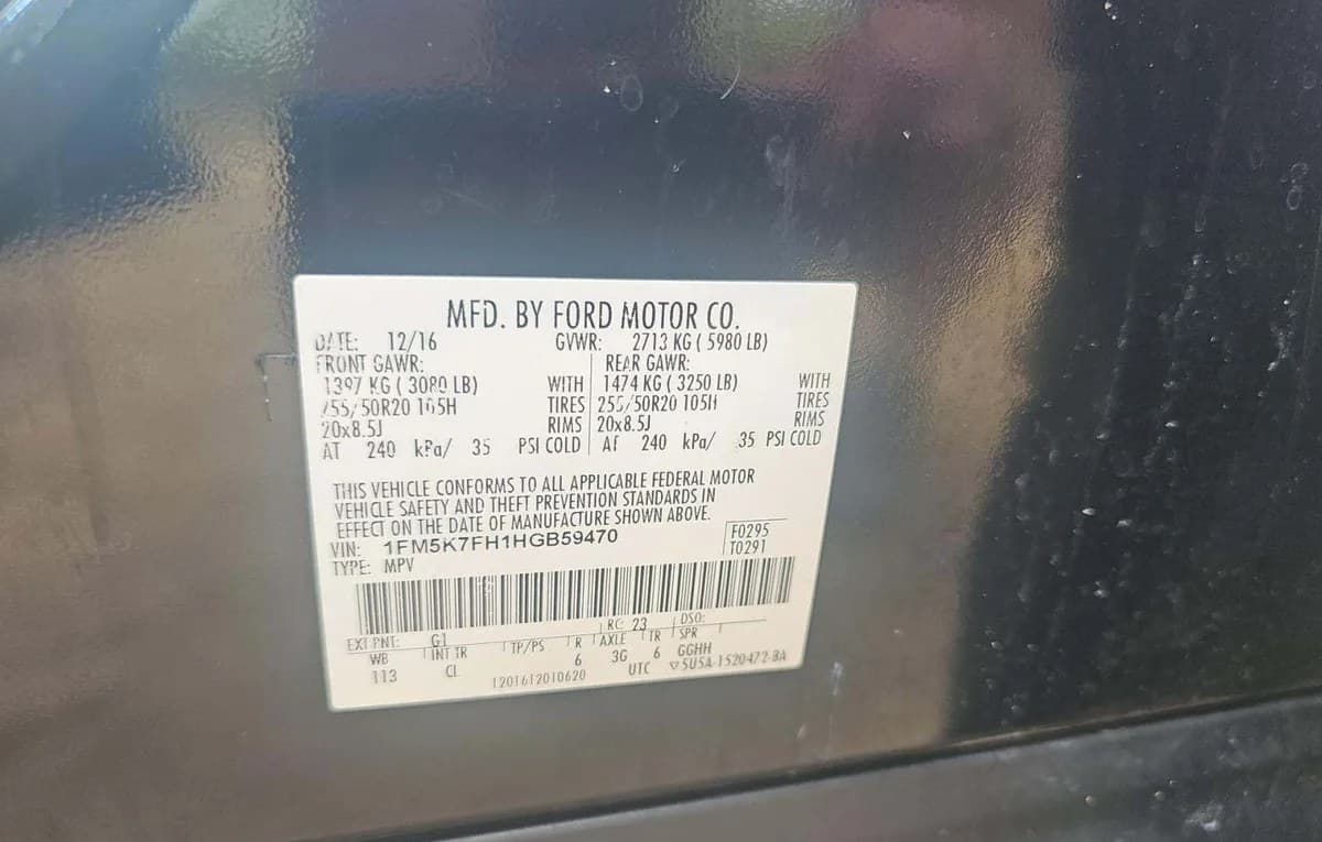 2017 FORD EXPLORER LIMITED 3