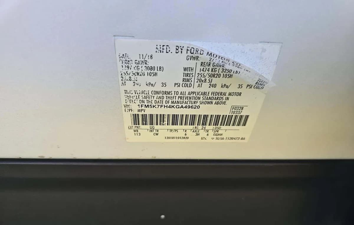 2019 FORD EXPLORER Limited 3