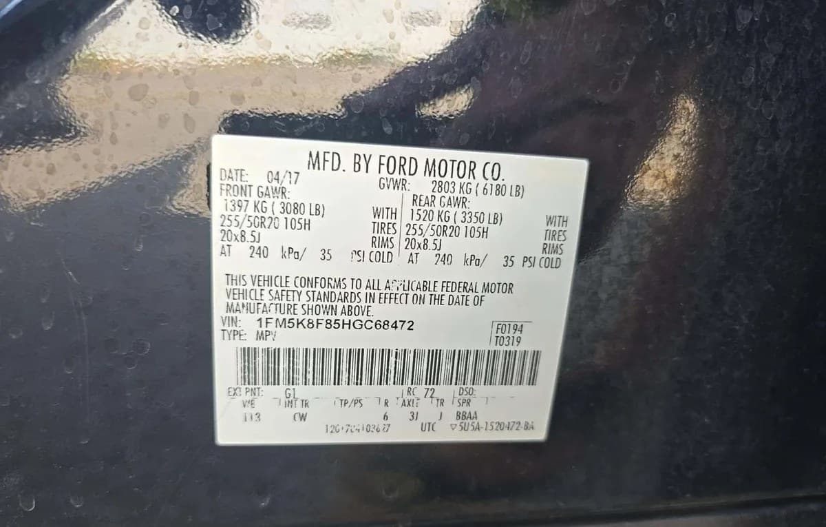 2017 FORD EXPLORER Limited 3