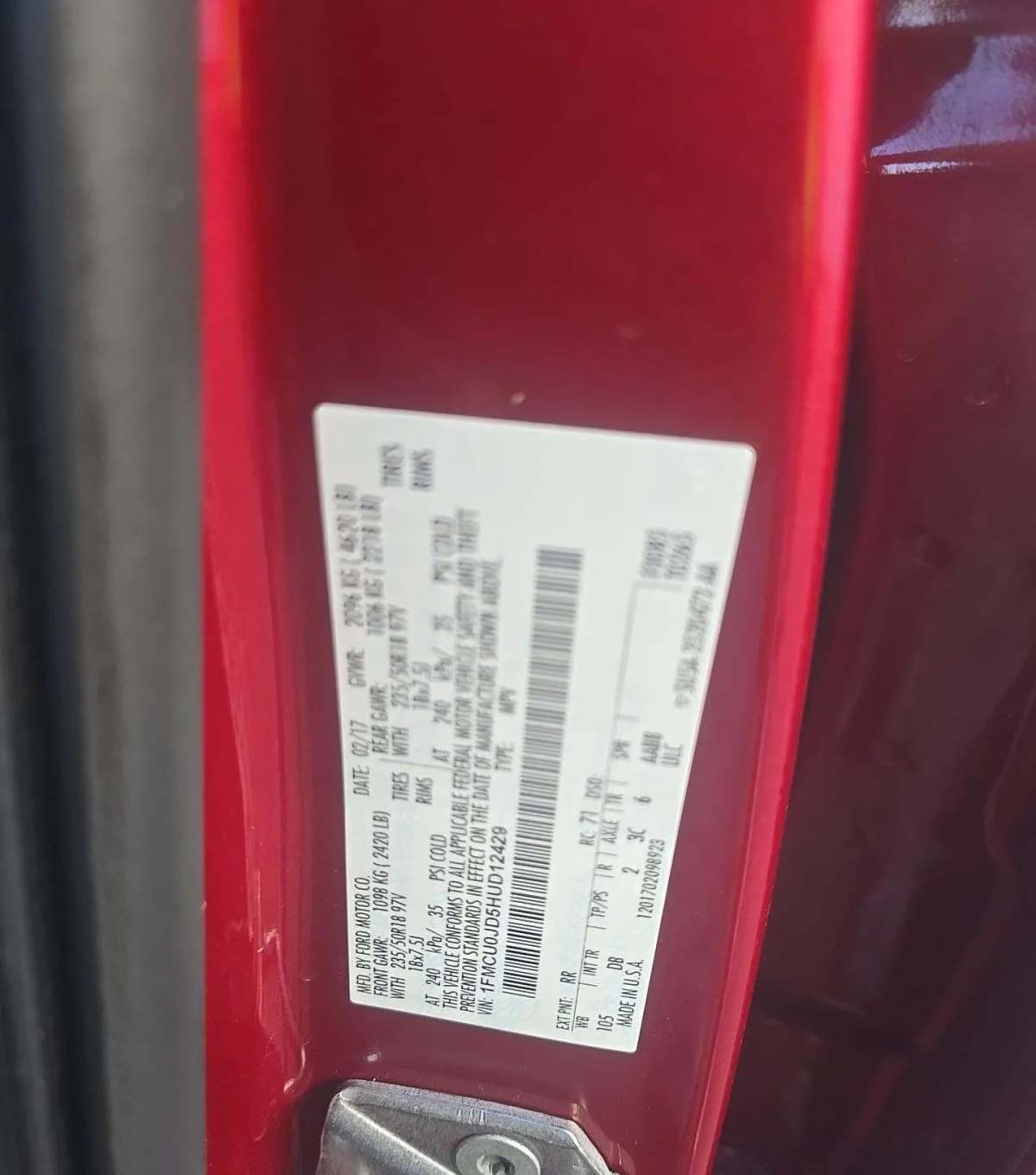 2017 FORD ESCAPE TITANIUM 3