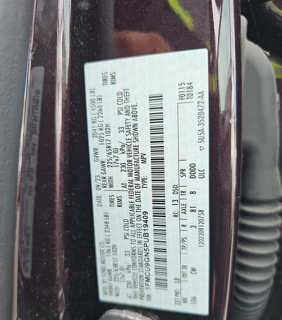 2023 FORD ESCAPE ACTIVE 7