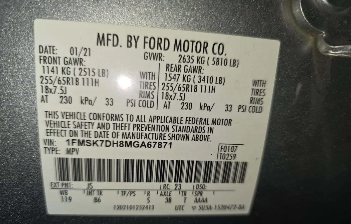 2021 FORD EXPLORER XLT 3
