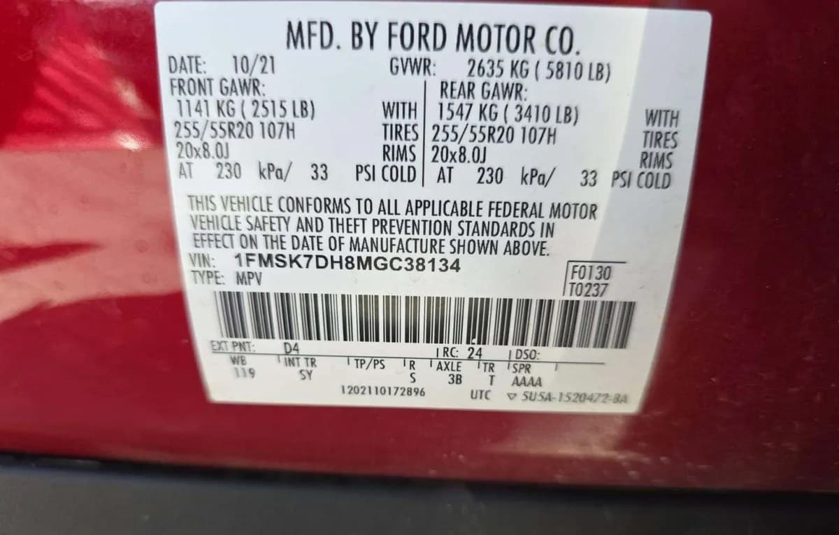 2021 FORD EXPLORER XLT 3