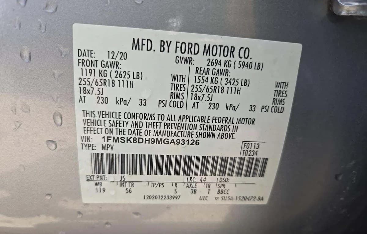 2021 FORD EXPLORER XLT 3