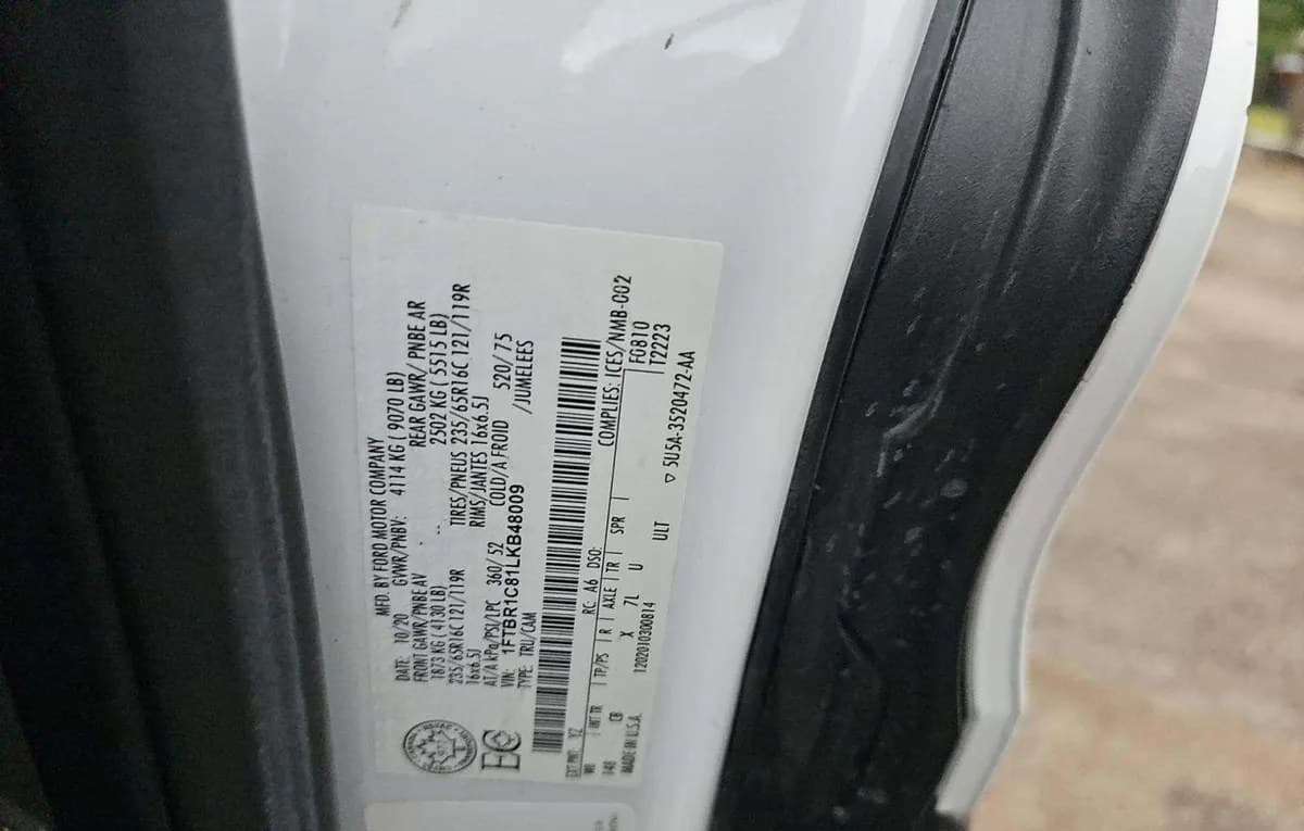 2020 FORD TRANSIT 250 CARGO VAN MEDIUM ROOF 3
