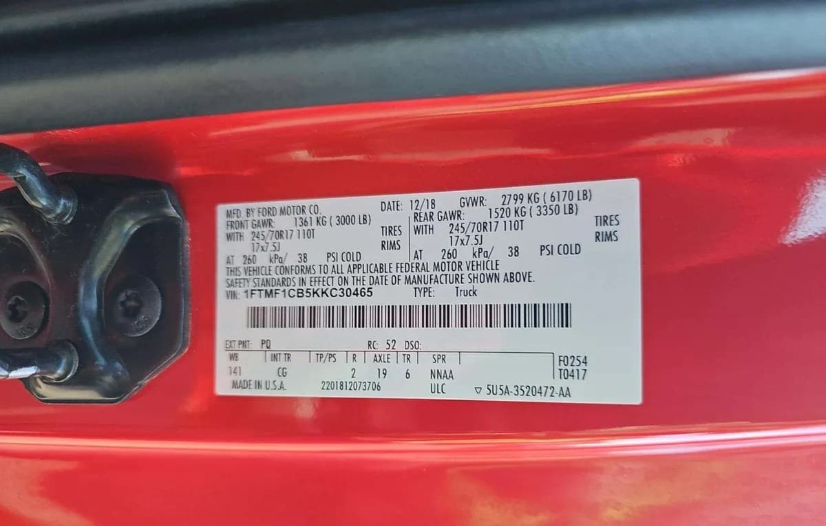 2019 FORD F-150 XL REGULAR CAB LONG BED 3