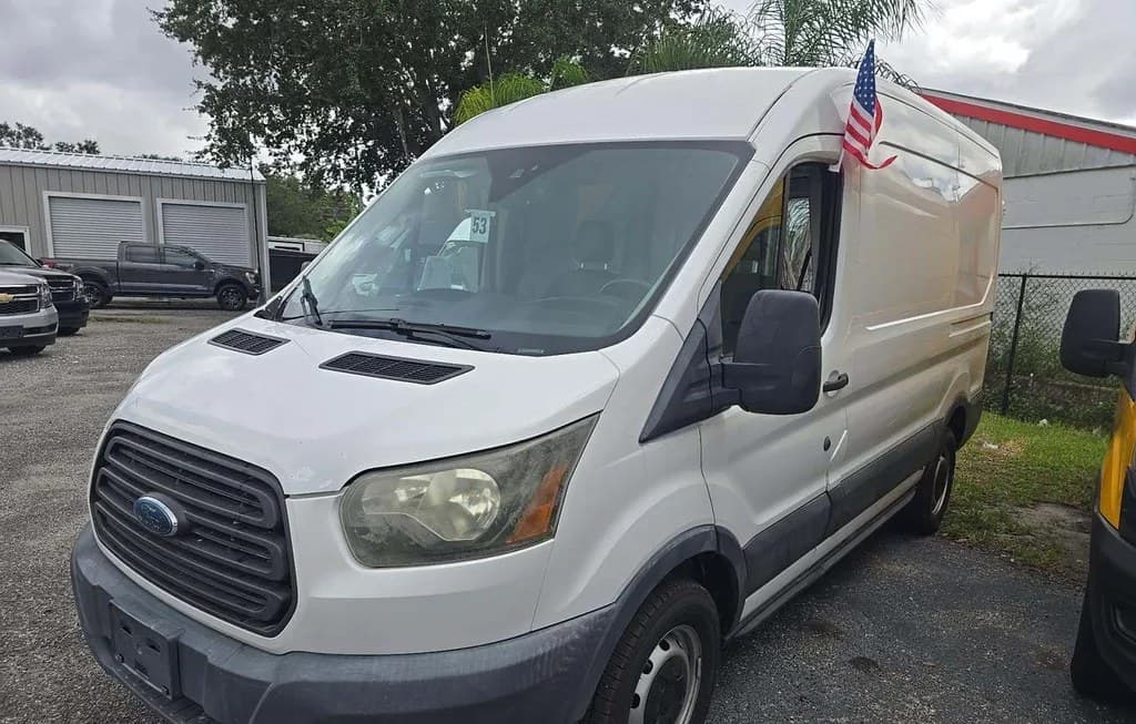 2017 FORD TRANSIT 150 CARGO VAN W/RH SLIDING DOOR MEDIUM ROOF 129.9" WB