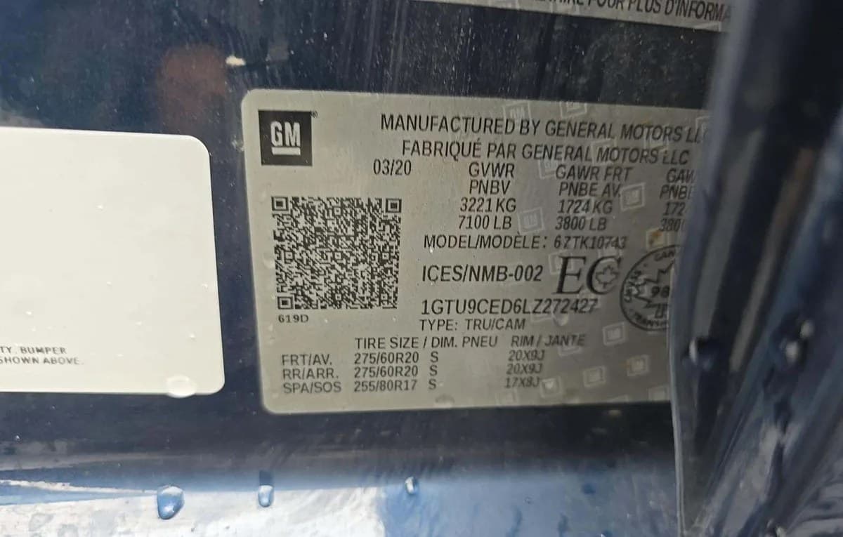 2020 GMC SIERRA 1500 ELEVATION CREW CAB MEDIUM BED 3