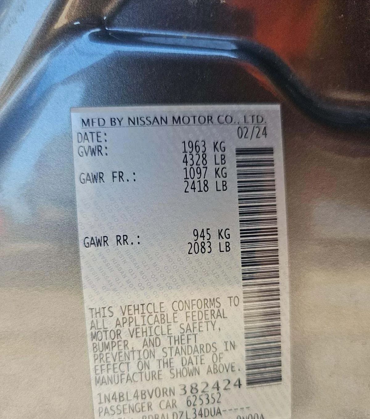 2024 NISSAN ALTIMA 2.5 S 3