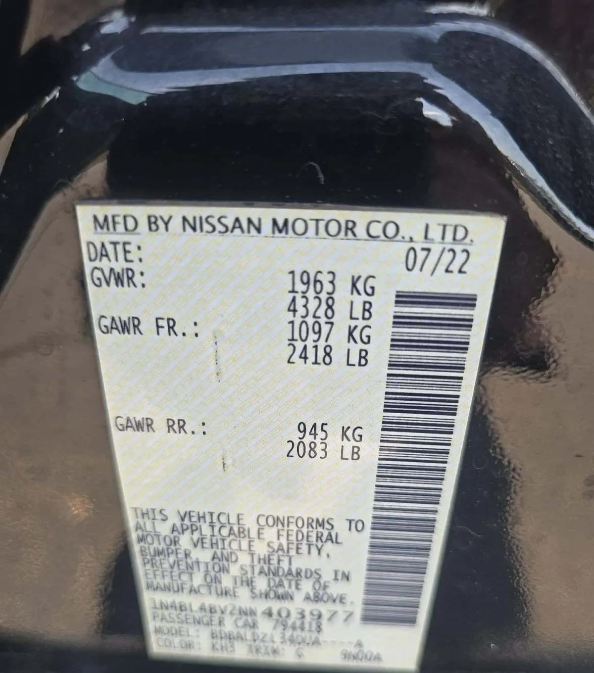 2022 NISSAN ALTIMA 2.5 S 3