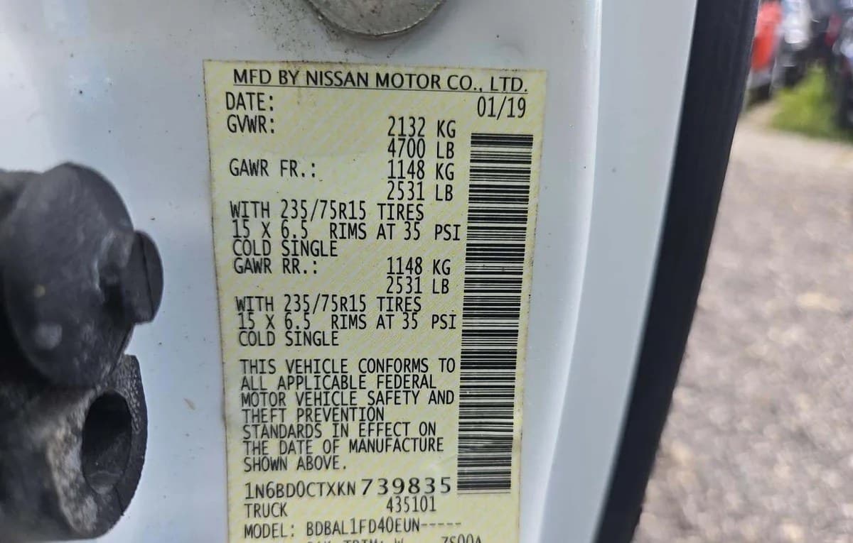 2019 NISSAN FRONTIER S EXTENDED CAB MEDIUM BED 3
