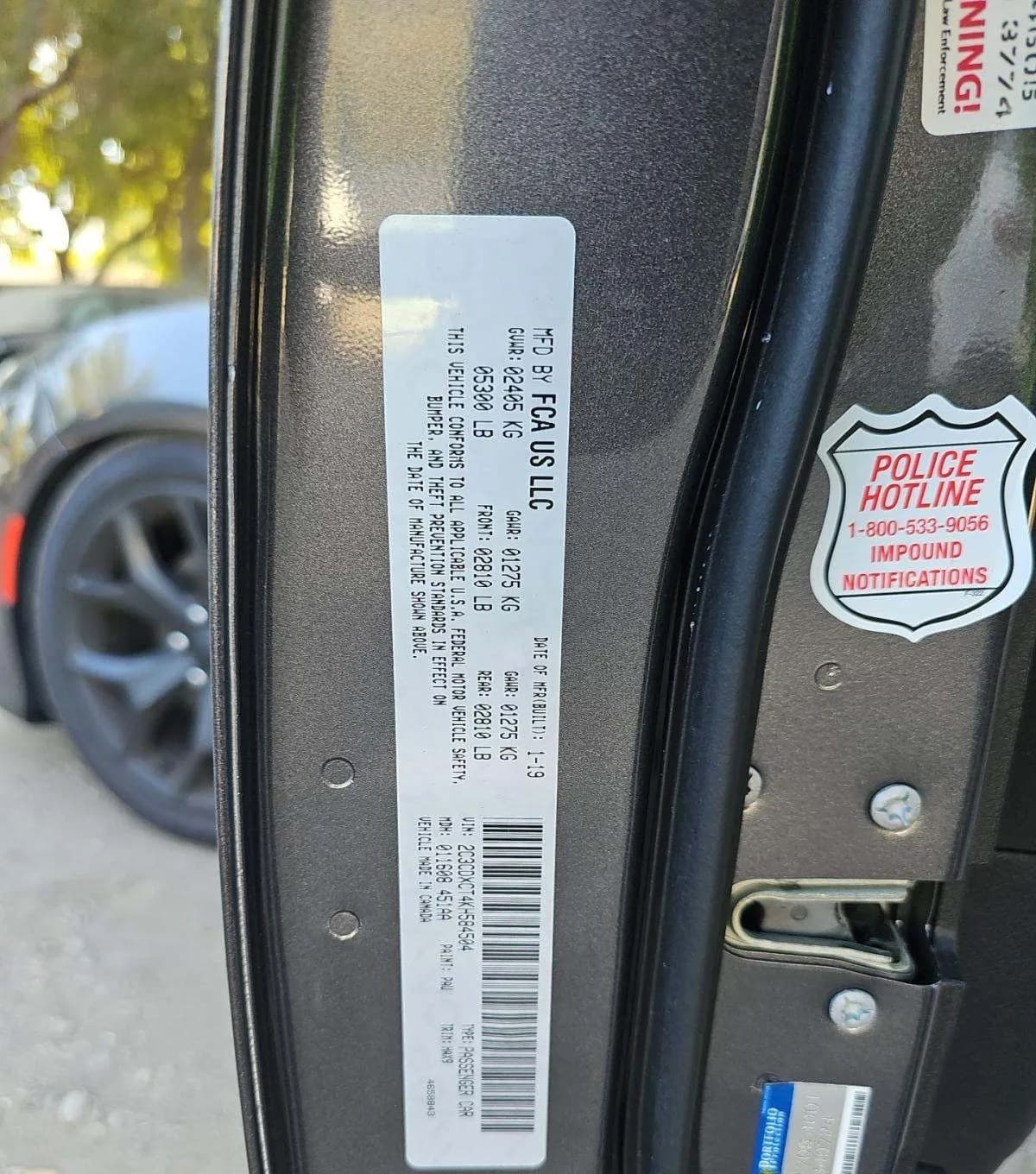 2019 DODGE CHARGER R/T 3
