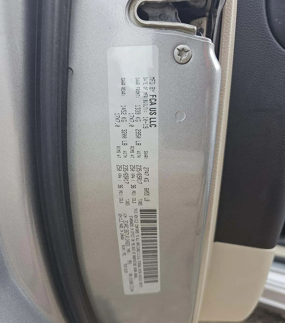 2020 CHRYSLER PACIFICA TOURING L 121.6" WB 3