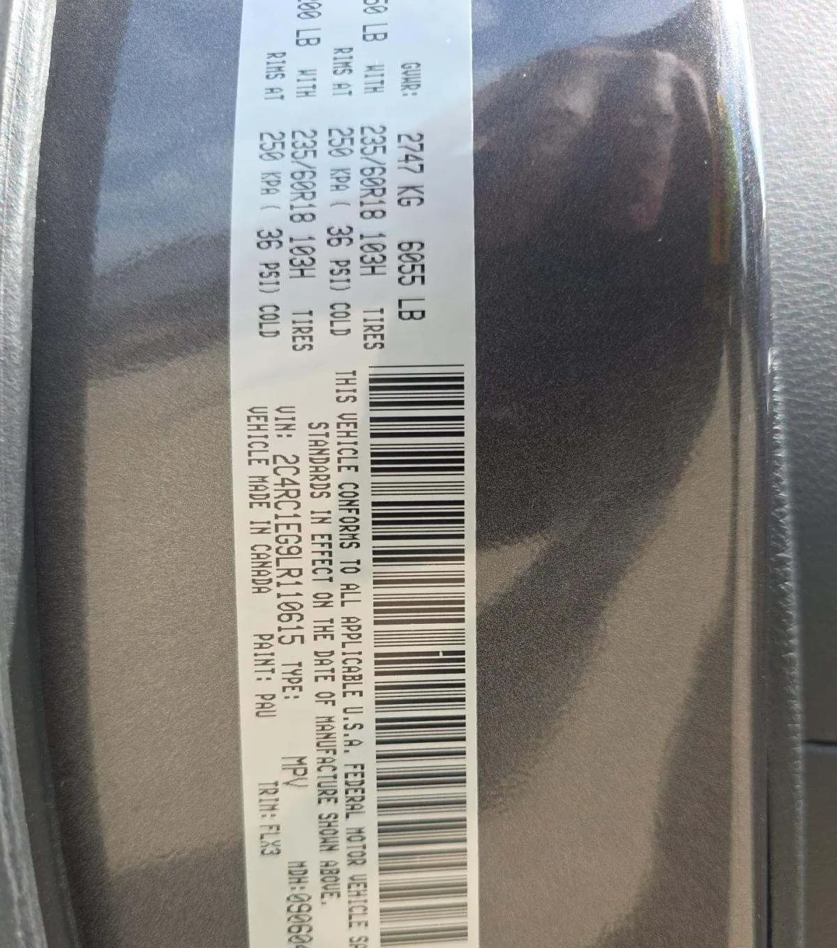 2020 CHRYSLER PACIFICA TOURING L PLUS 121.6" WB 3