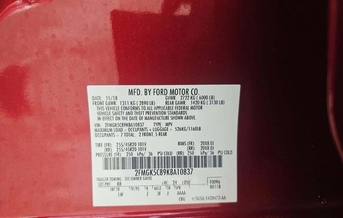 2019 FORD FLEX SEL 3