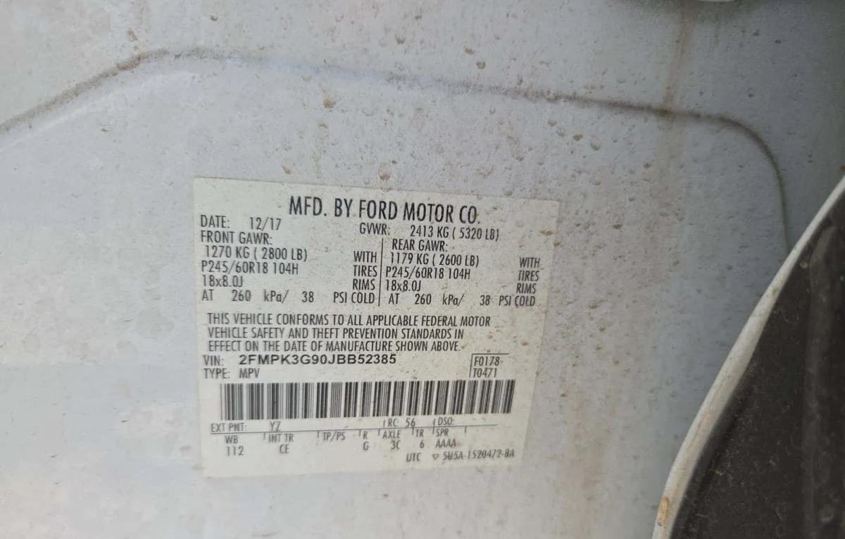 2018 FORD EDGE SE 3
