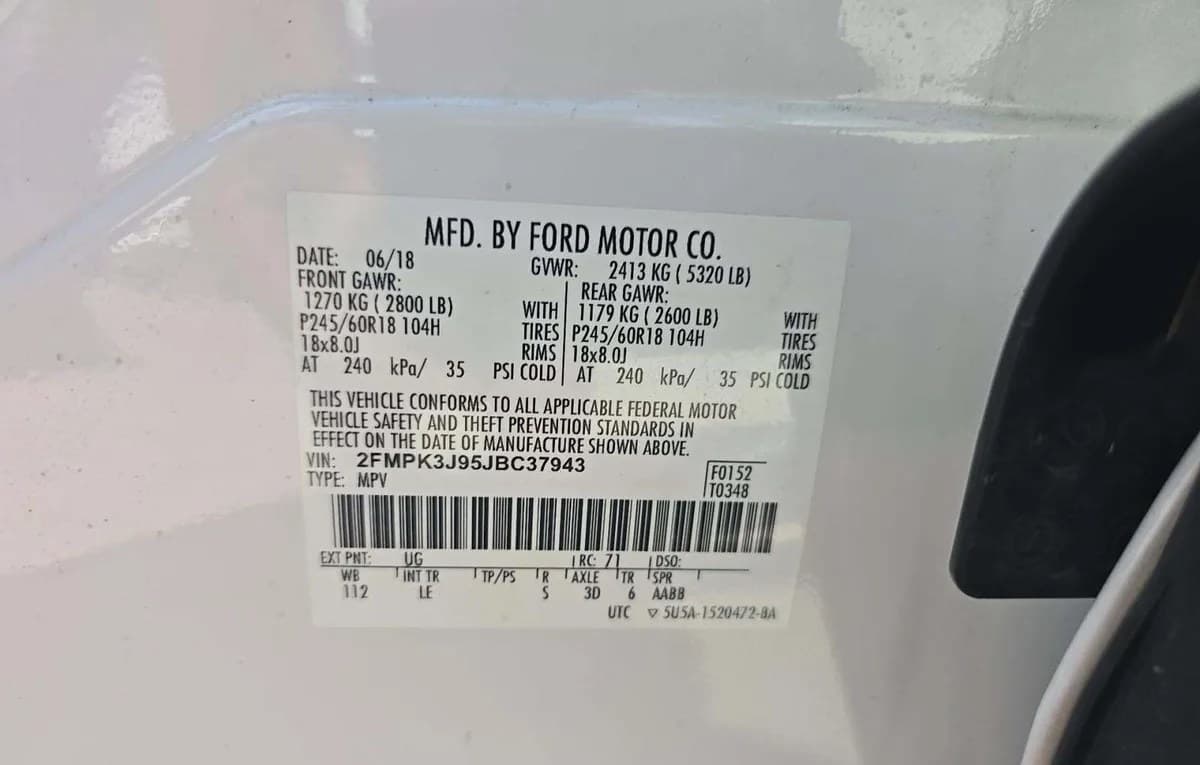 2018 FORD EDGE SEL 3