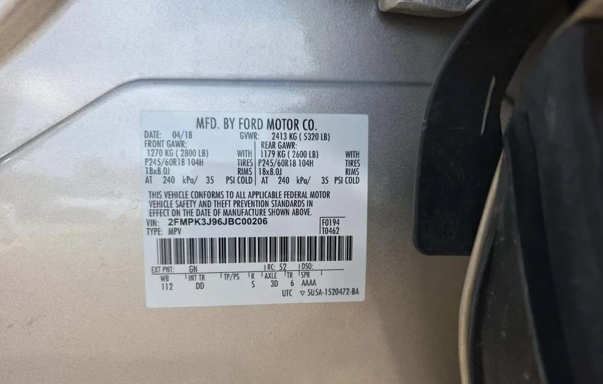 2018 FORD EDGE SEL 2