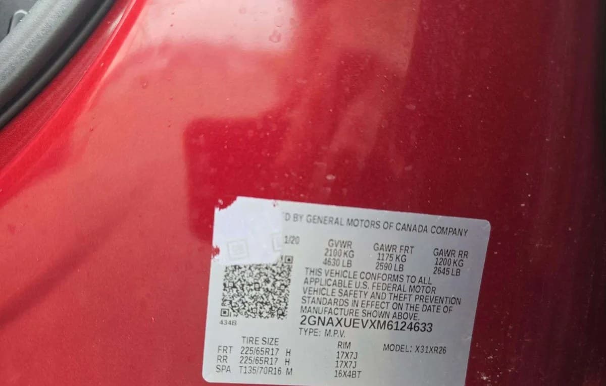 2021 CHEVROLET EQUINOX LT 3