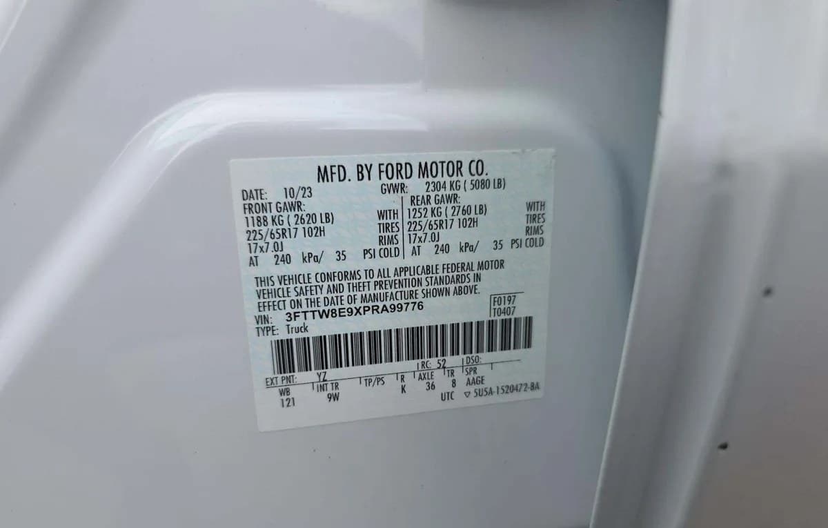 2023 FORD MAVERICK XL CREW CAB SHORT BED 3