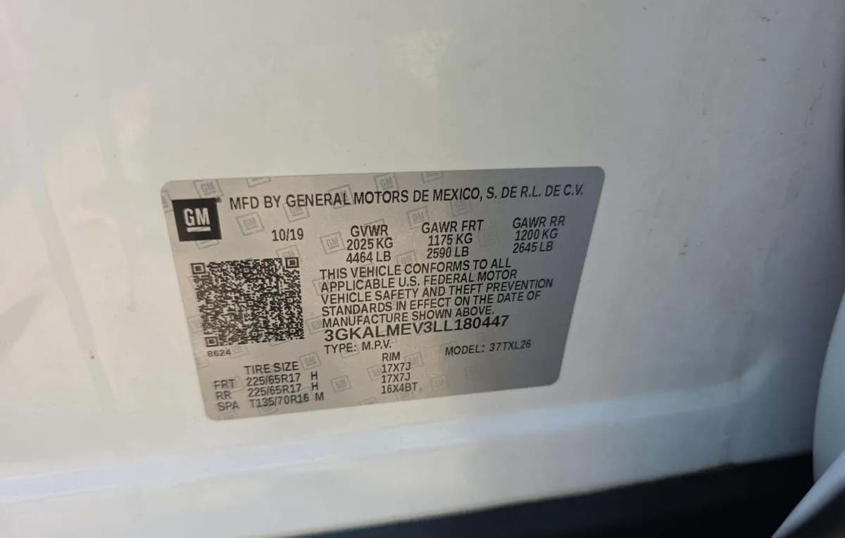 2020 GMC TERRAIN SLE 3