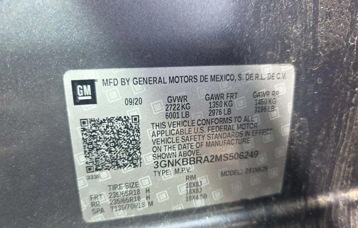 2021 CHEVROLET BLAZER LT 3