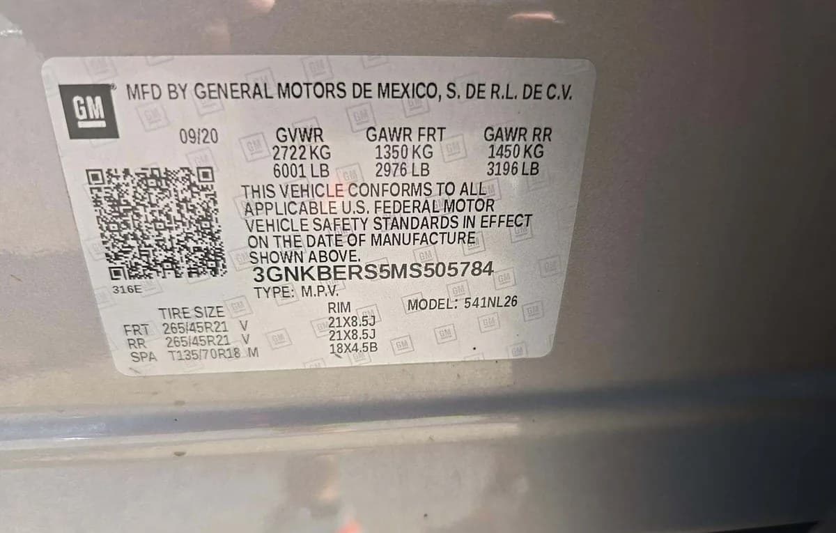 2021 CHEVROLET BLAZER RS 3