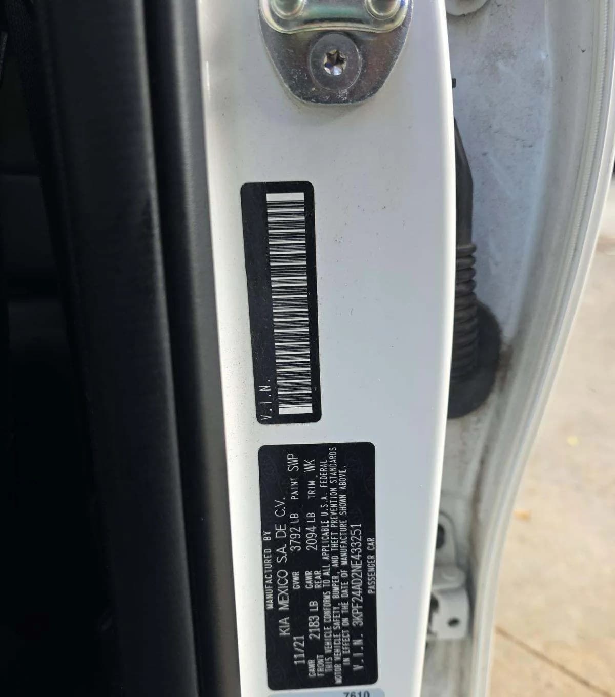 2022 KIA FORTE LXS 3