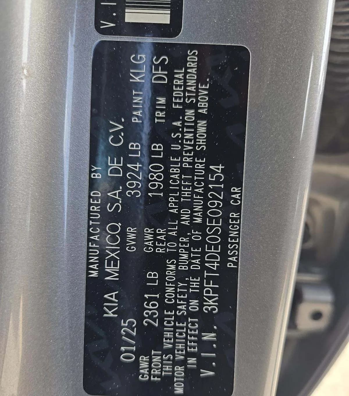 2025 KIA K4 LXS 3