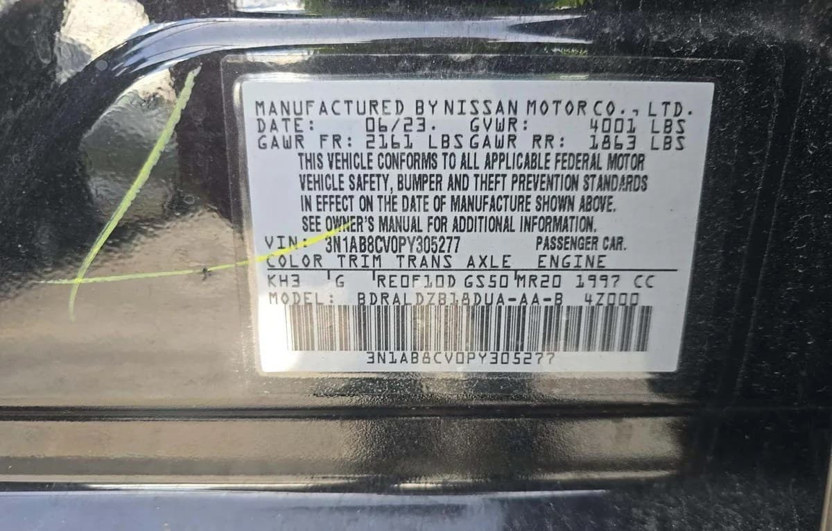 2023 NISSAN SENTRA SV 3