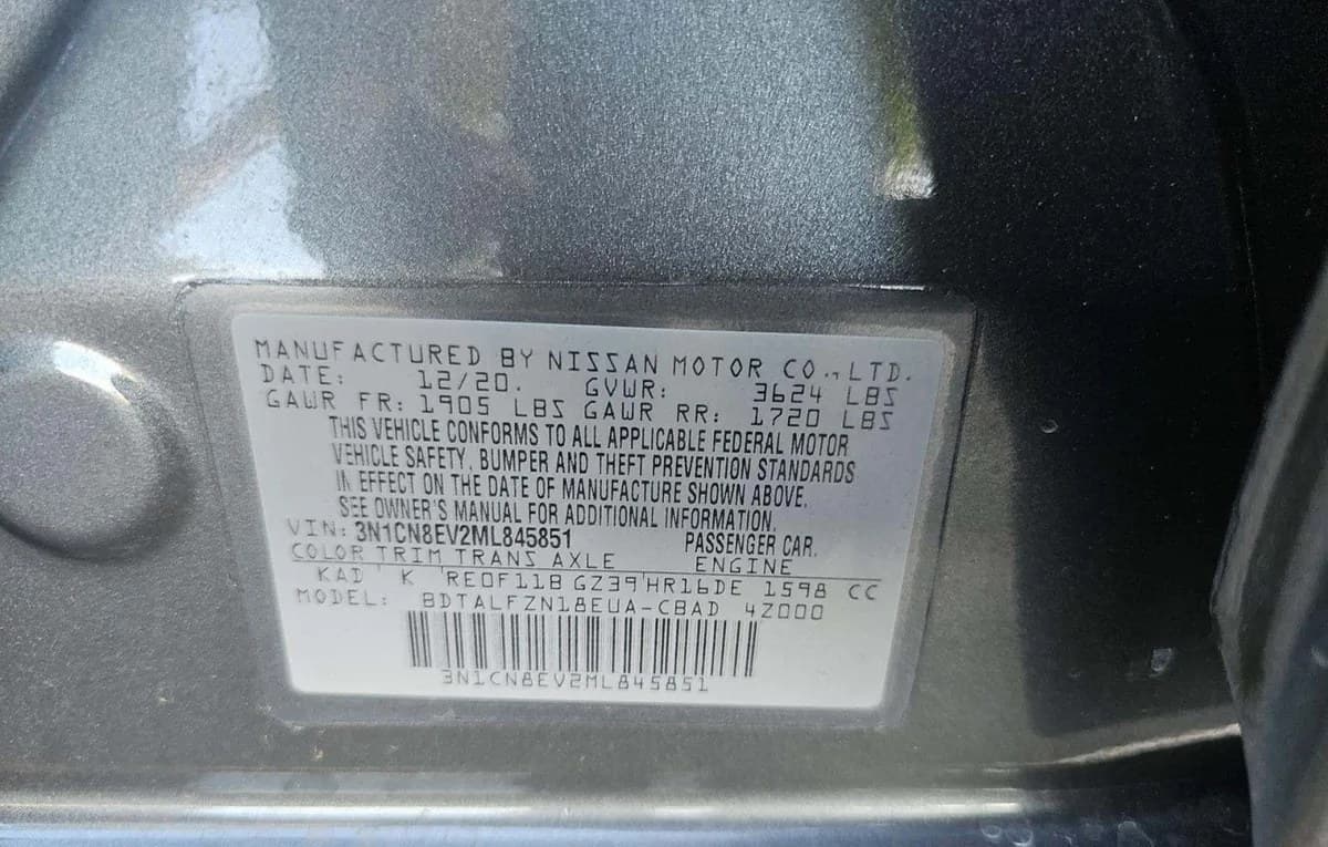 2021 NISSAN VERSA SV 2