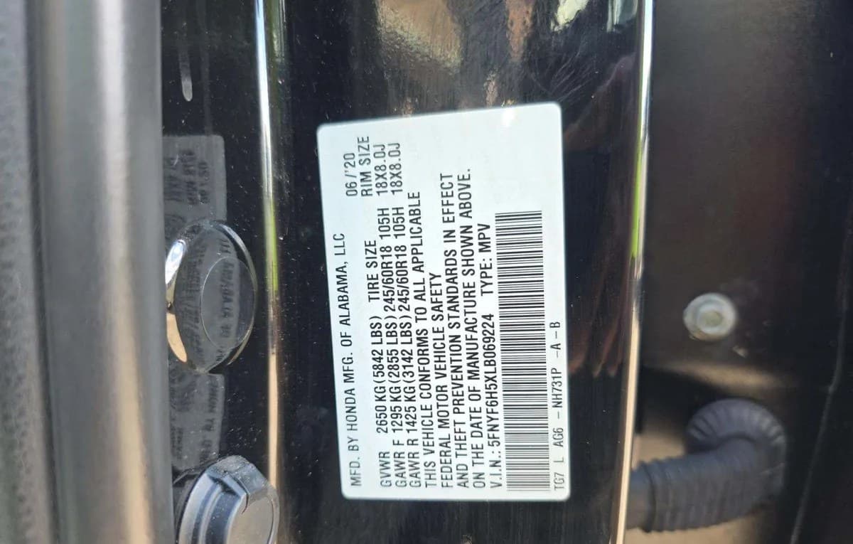 2020 HONDA PILOT EX-L 3