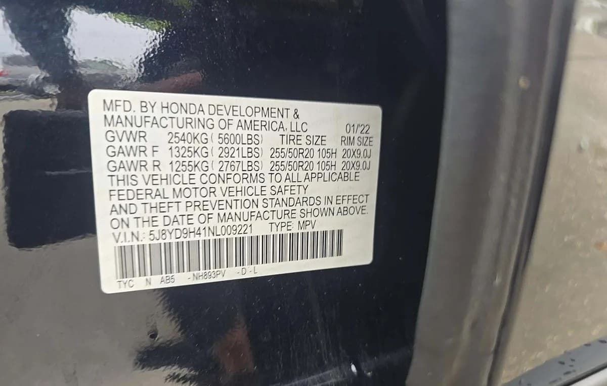 2022 ACURA MDX W/TECHNOLOGY Package 3