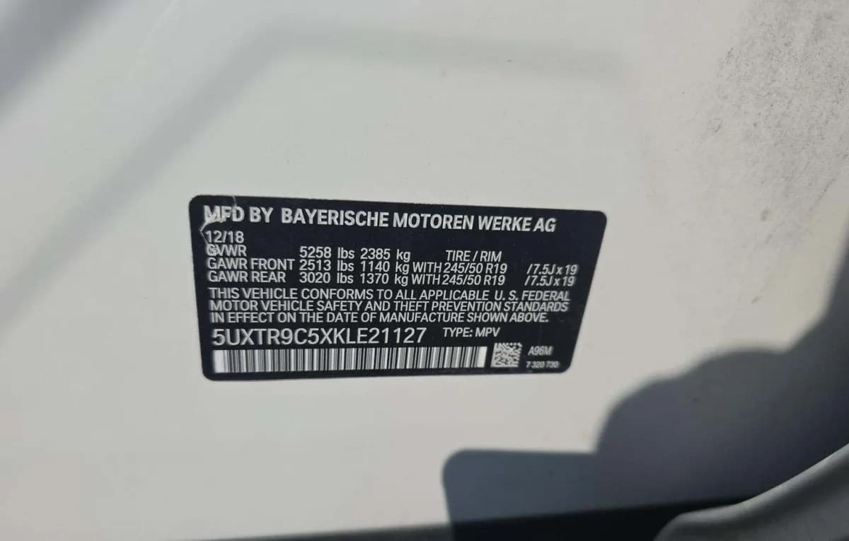 2019 BMW X3 xDrive30i 3