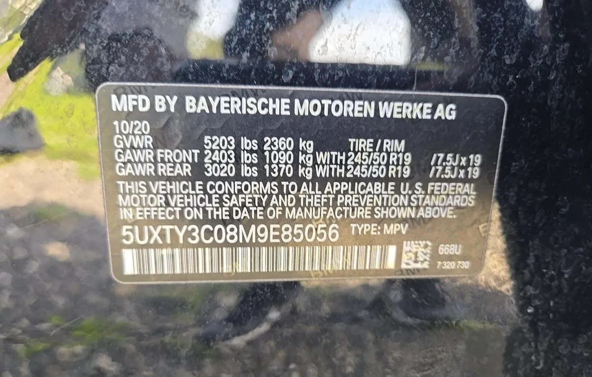 2021 BMW X3 sDrive30i 3
