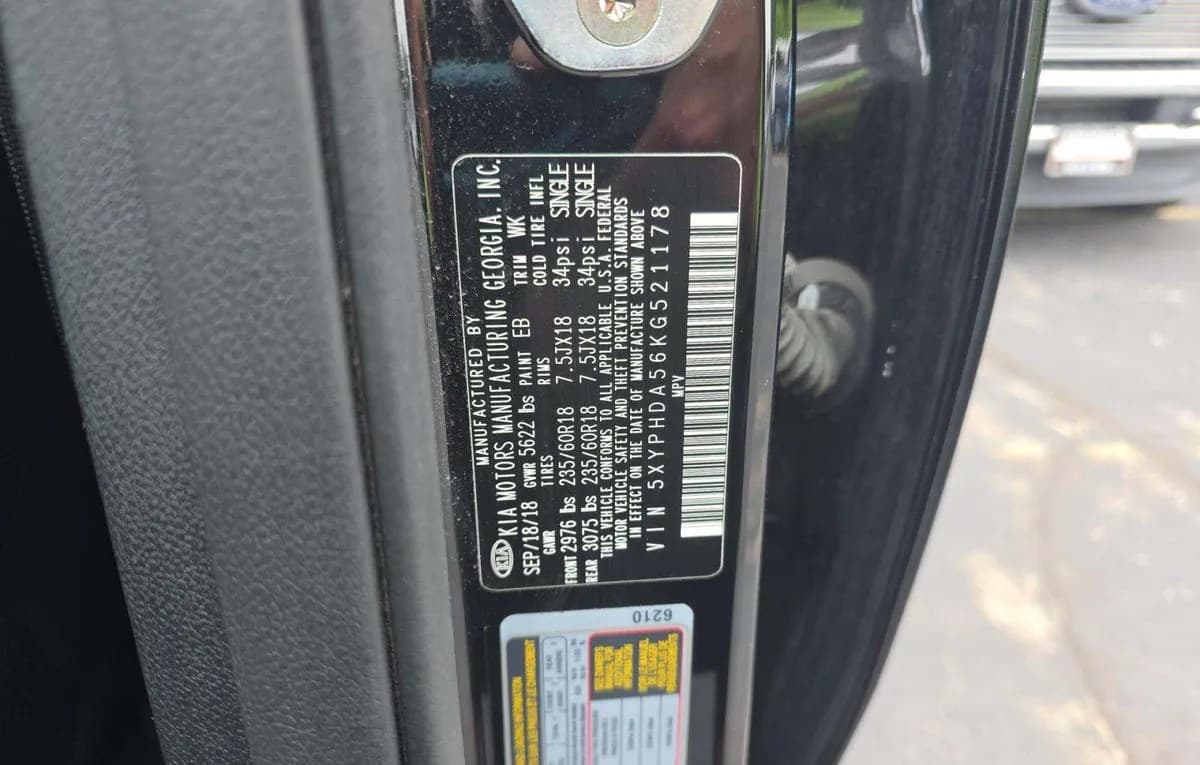 2019 KIA SORENTO EX 2