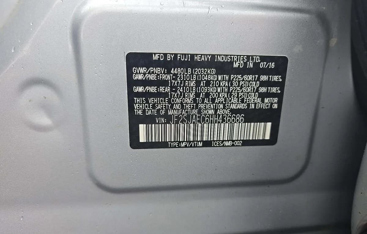 2017 SUBARU FORESTER 2.5I Premium 2