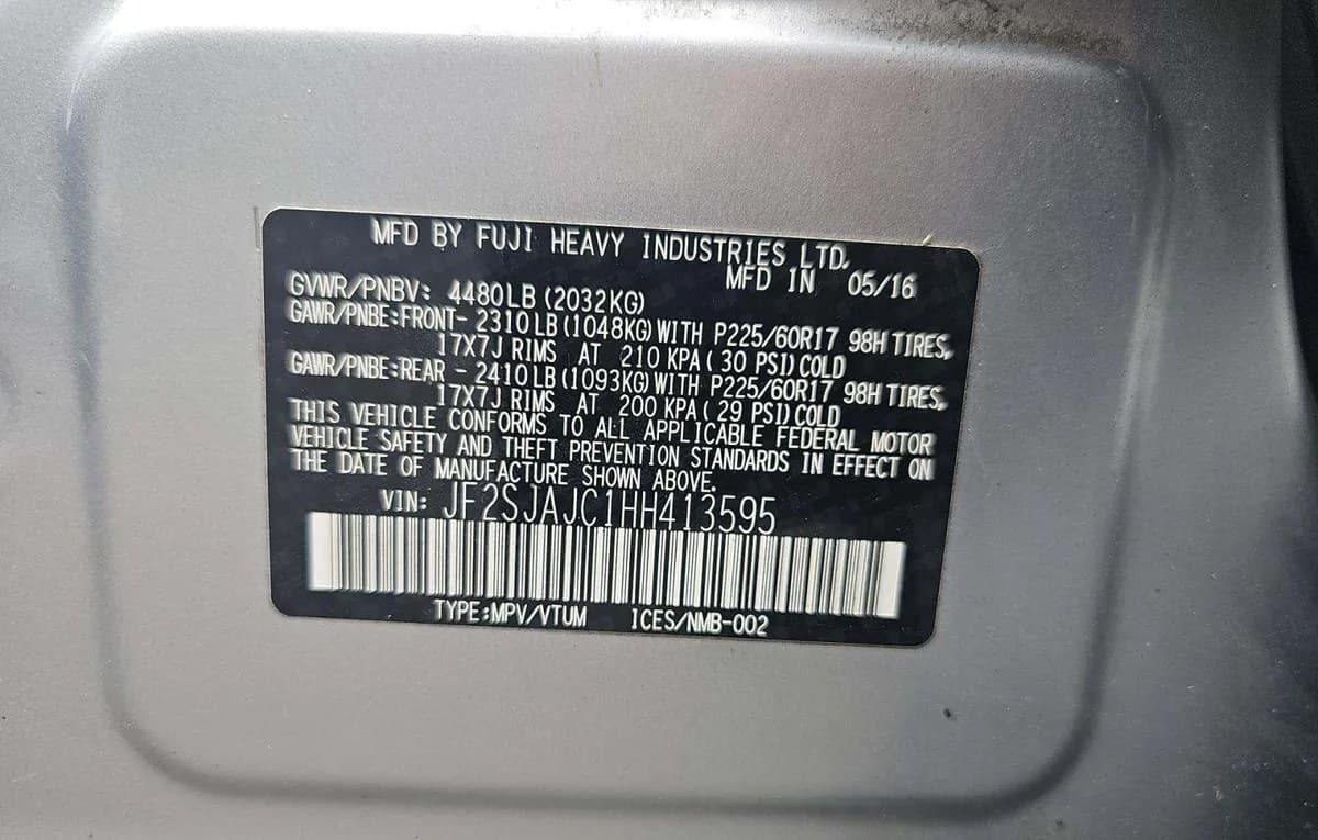 2017 SUBARU FORESTER 2.5I Limited 3