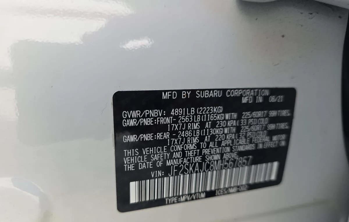 2021 SUBARU FORESTER PREMIUM 3
