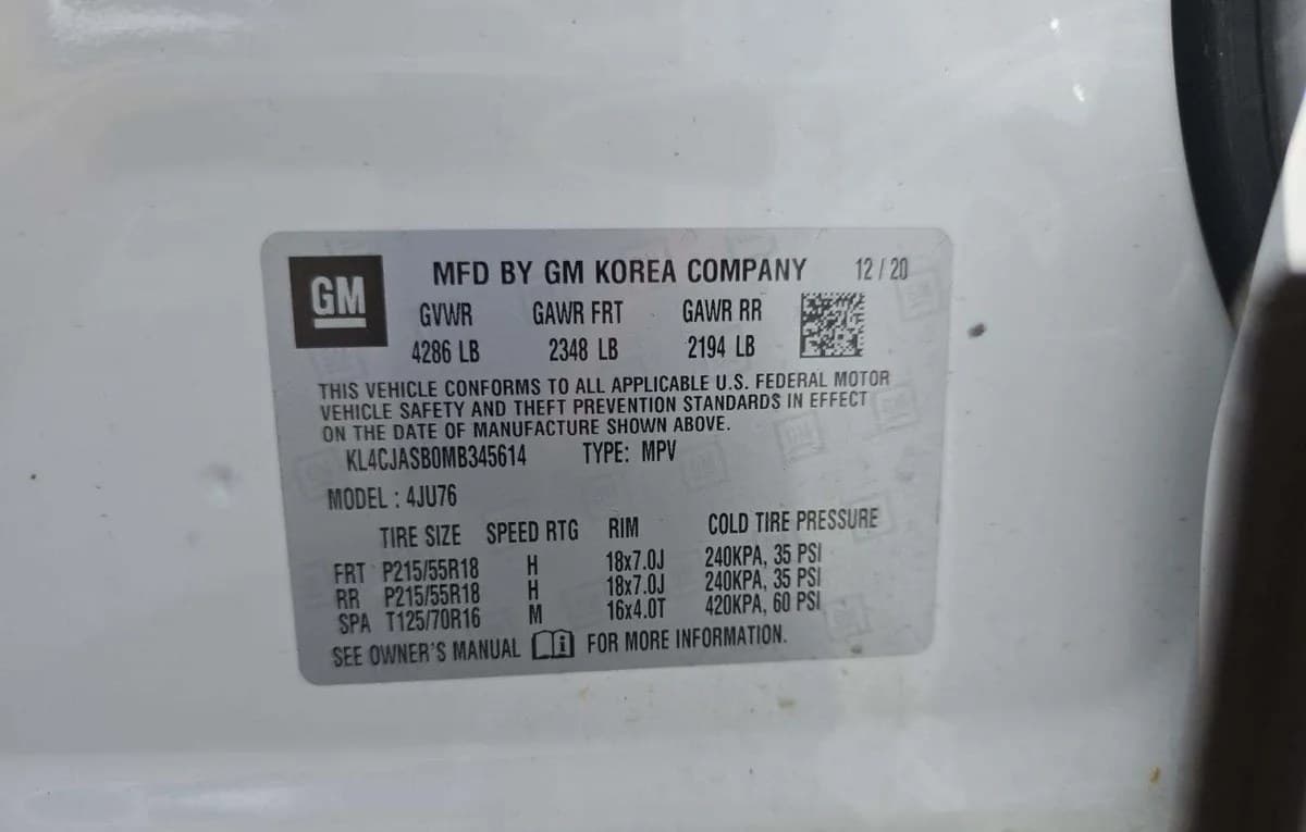 2021 BUICK ENCORE PREFERRED 1SB 3