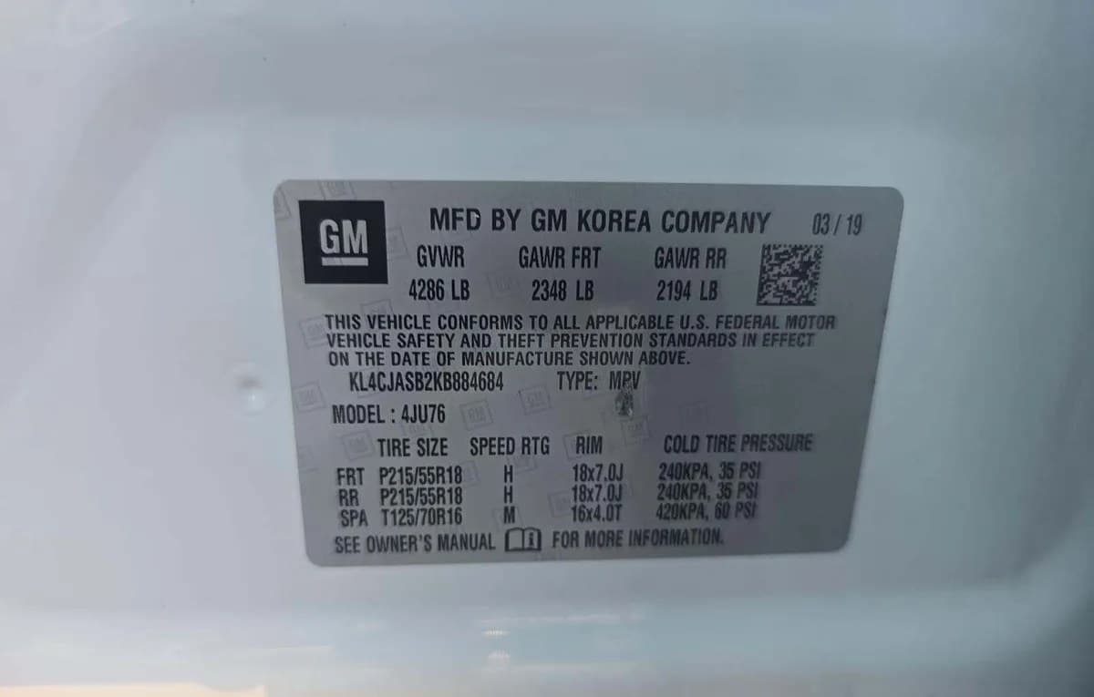 2019 BUICK ENCORE PREFERRED 1SB 3