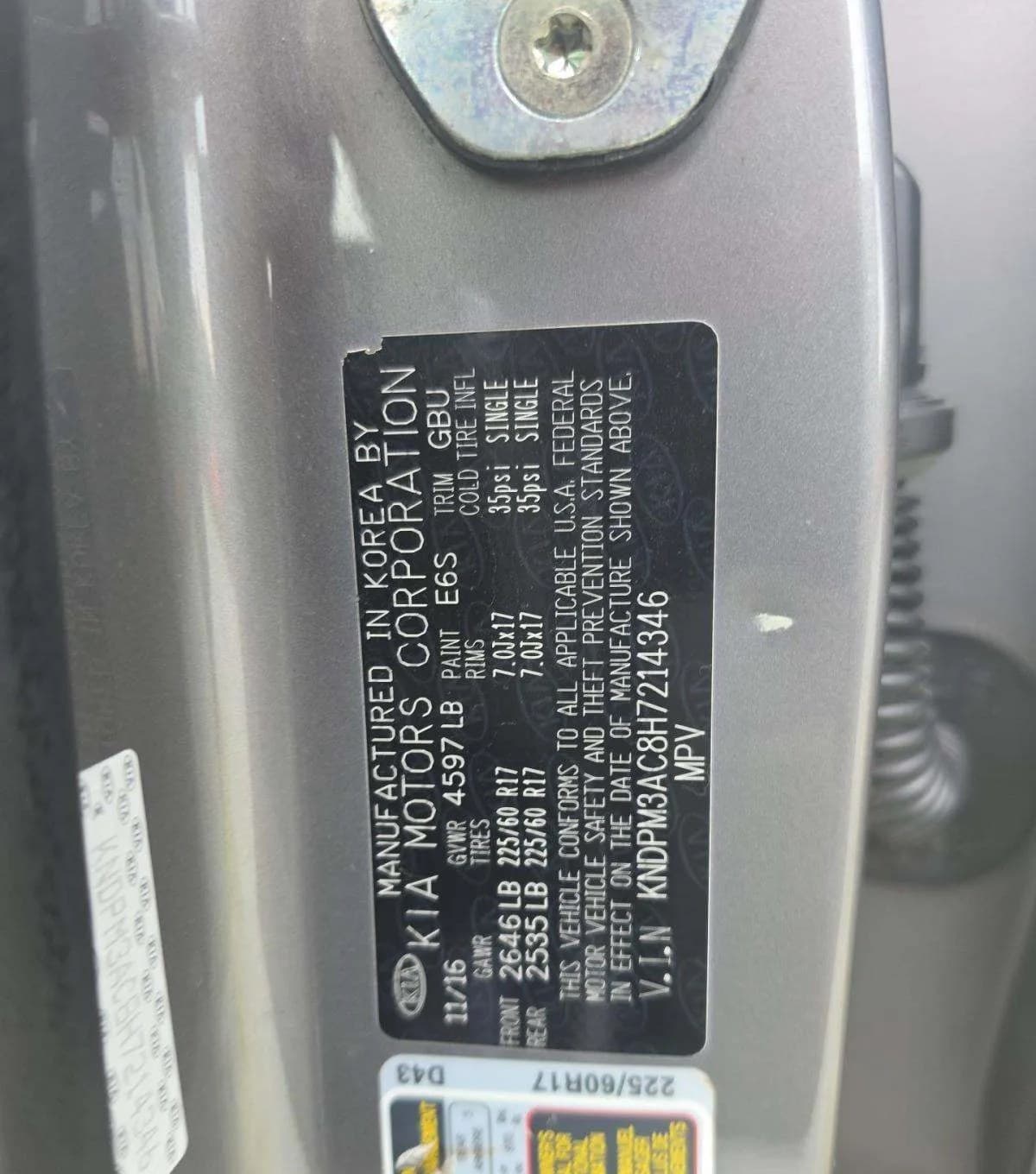 2017 KIA SPORTAGE LX 3