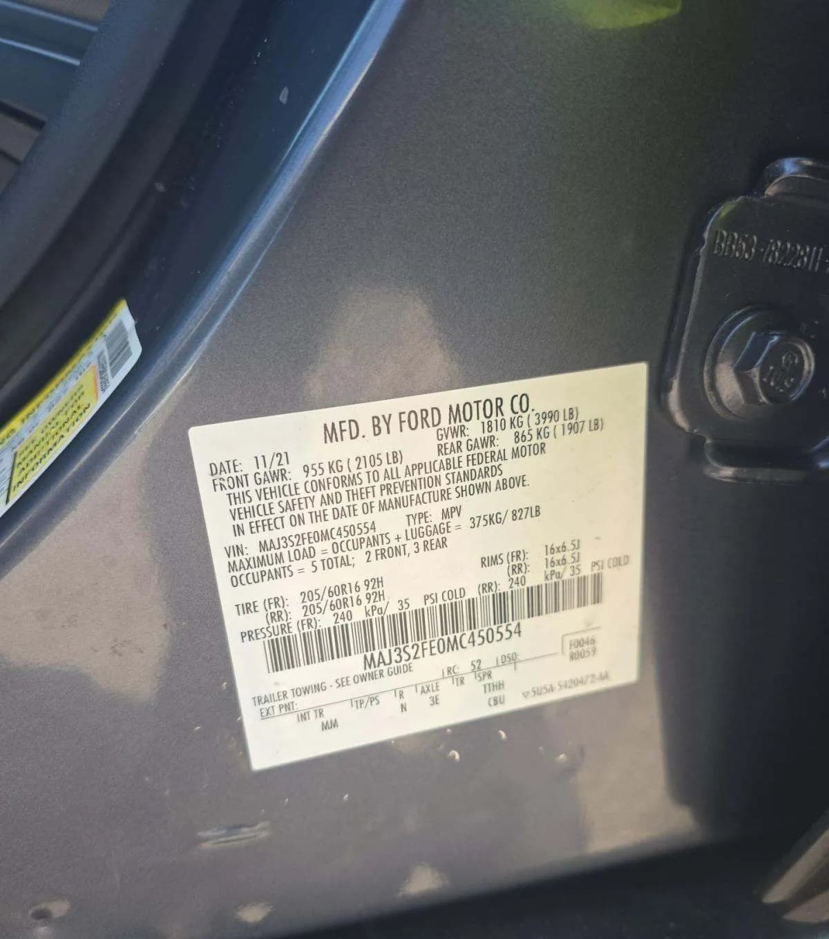2021 FORD ECOSPORT S 2