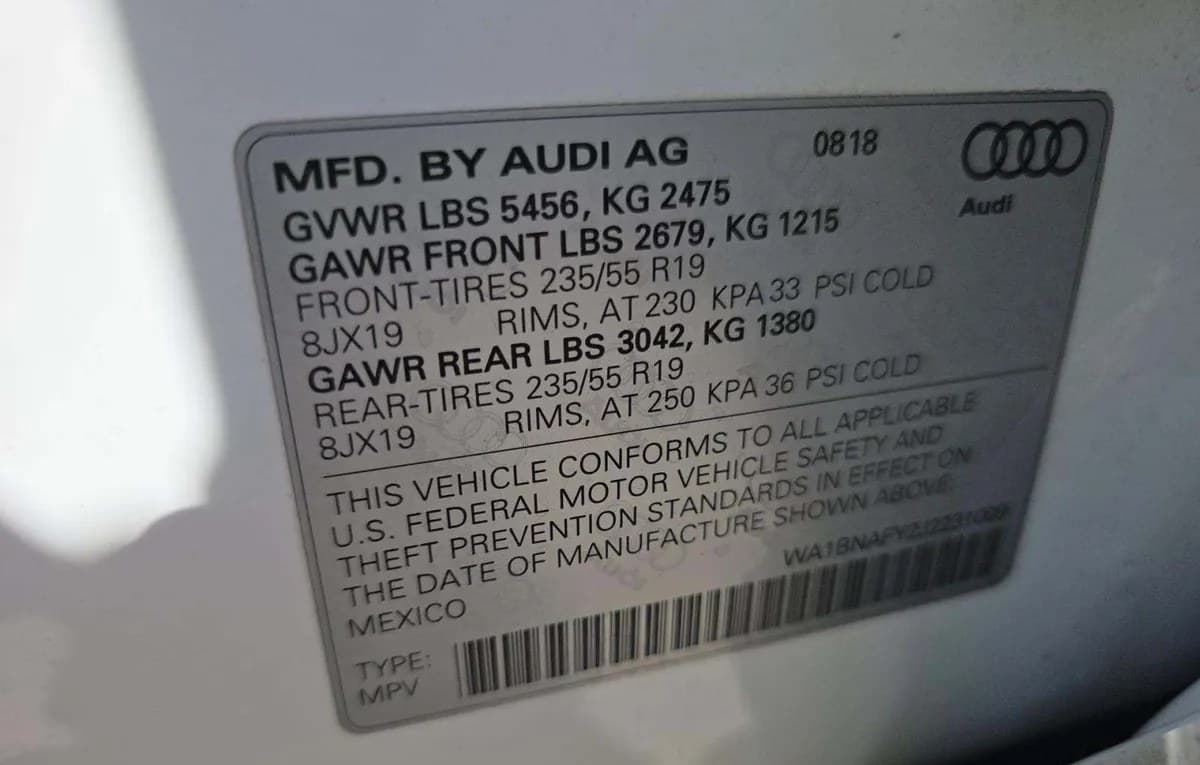 2018 AUDI Q5 PREMIUM PLUS 3