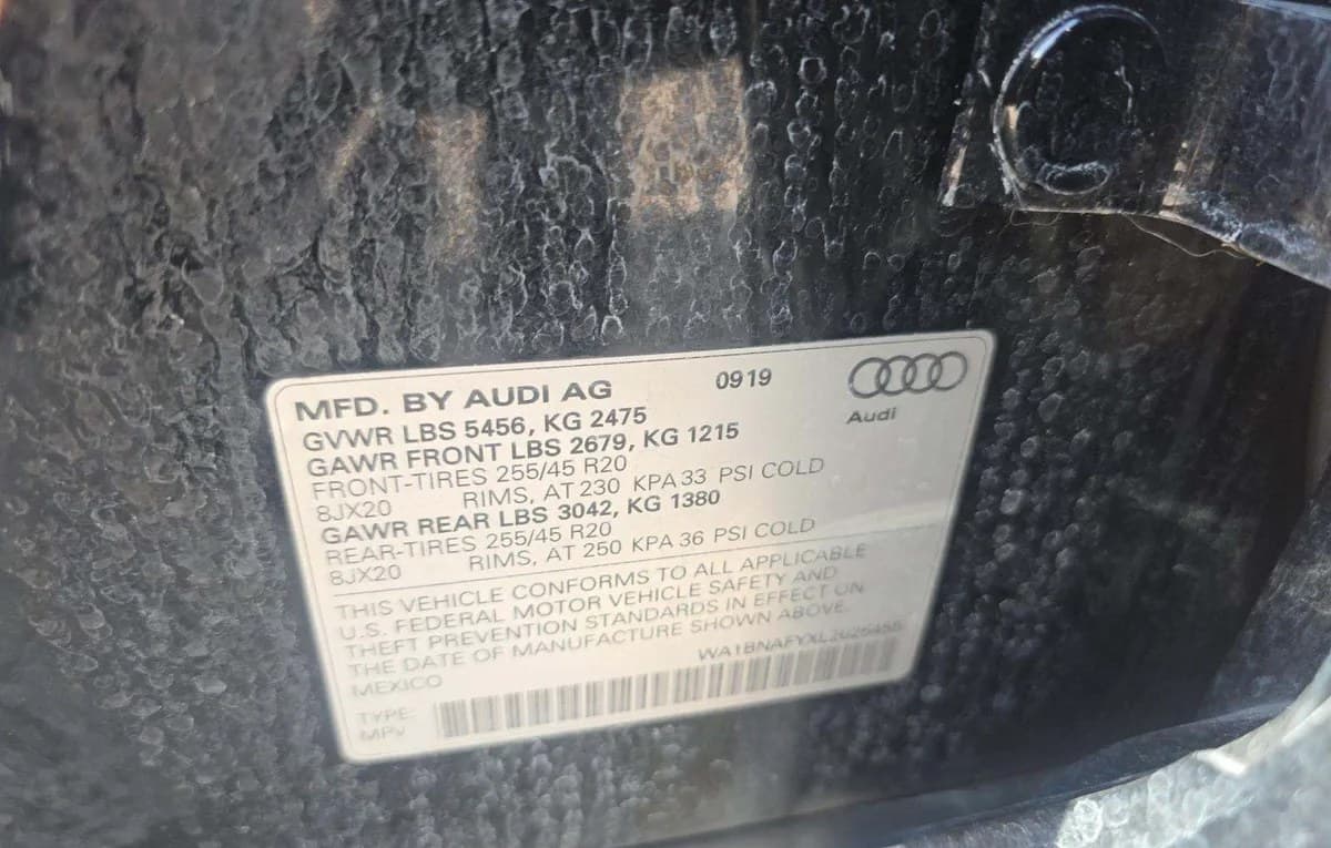 2020 AUDI Q5 PREMIUM PLUS 3
