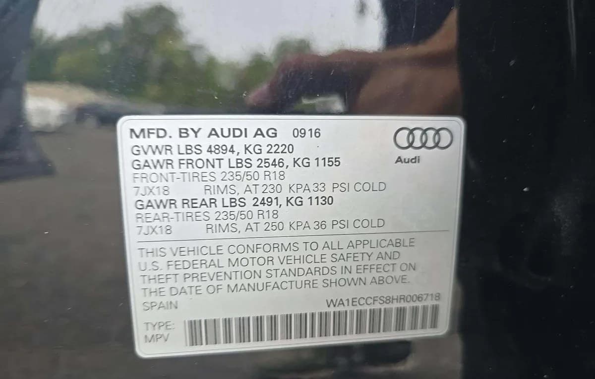2017 AUDI Q3 2.0T PREMIUM 3