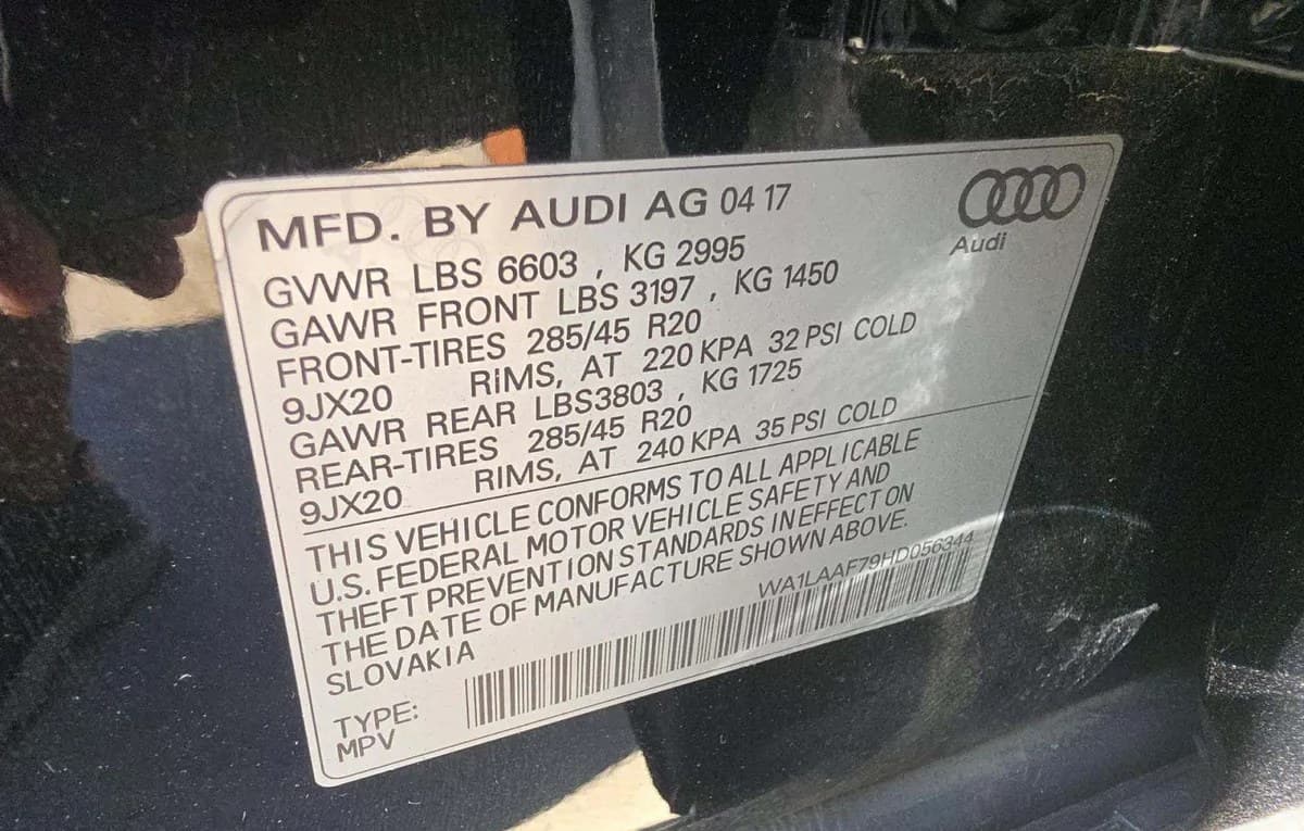 2017 AUDI Q7 3.0T PREMIUM Plus 3
