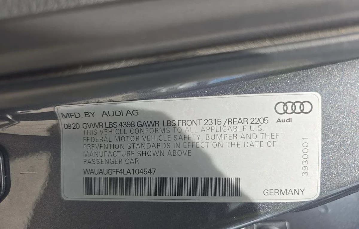 2020 AUDI A3 2.0T SPORT Premium 3