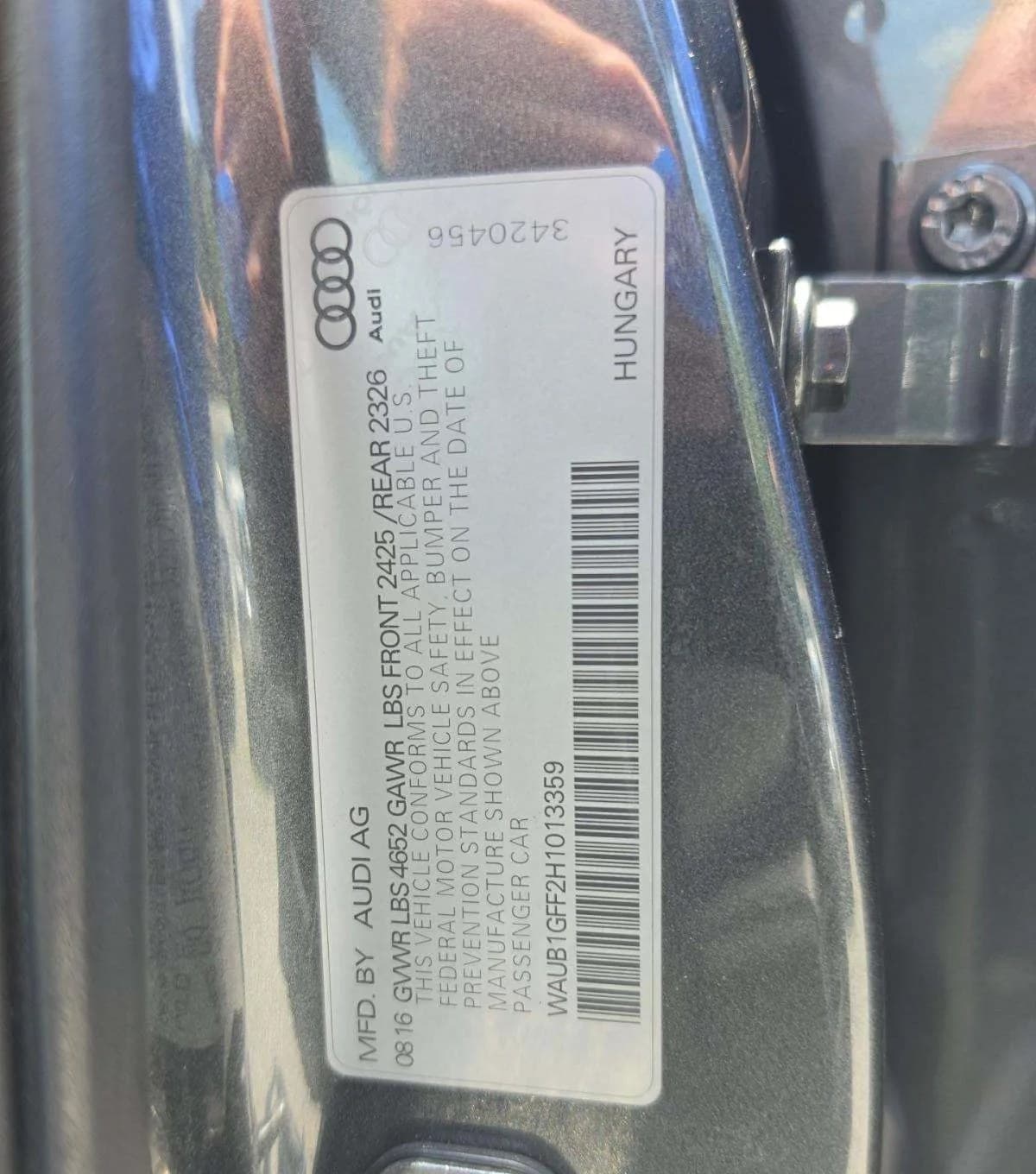 2017 AUDI S3 PREMIUM Plus 3