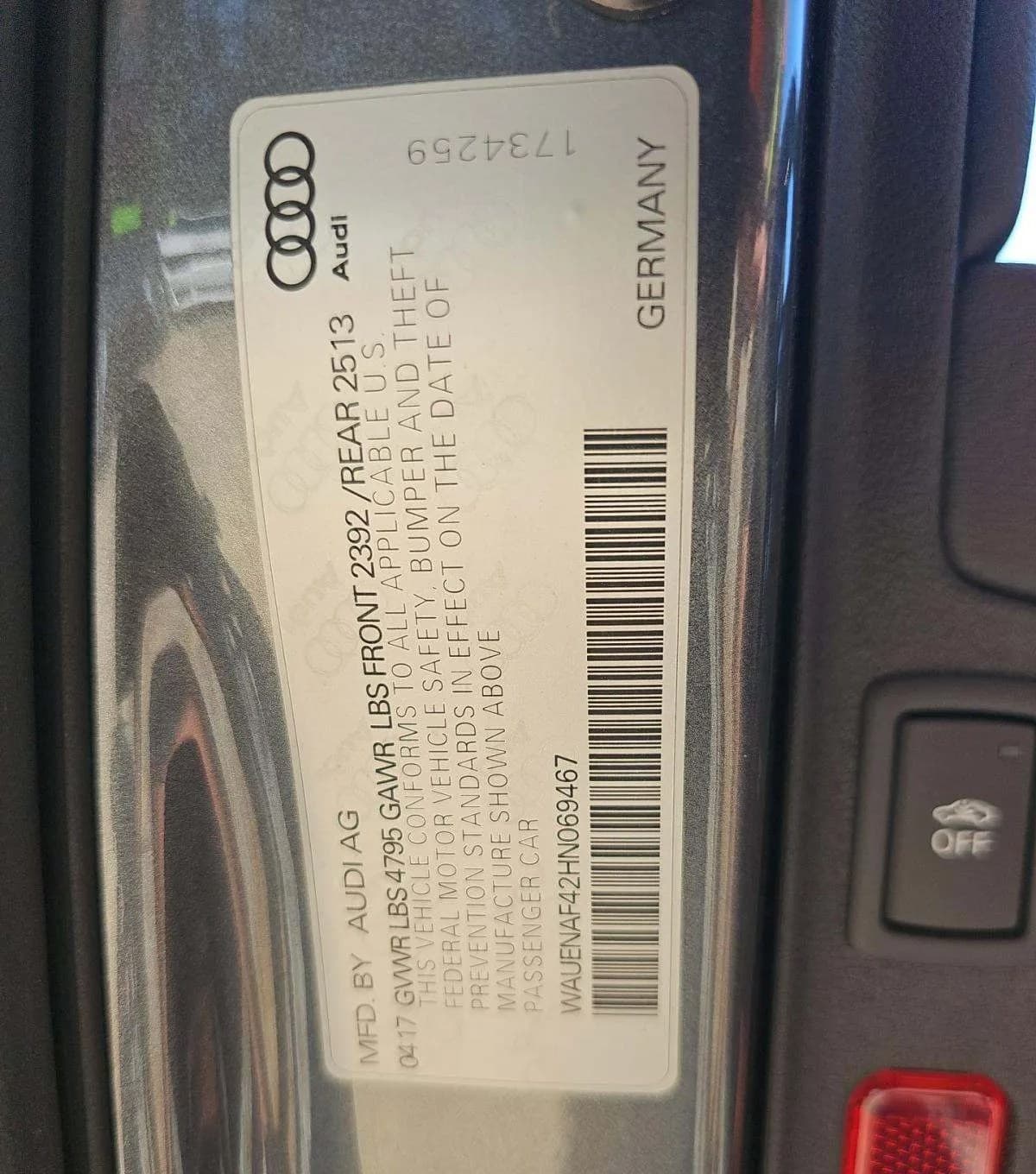 2017 AUDI A4 PREMIUM Plus 3